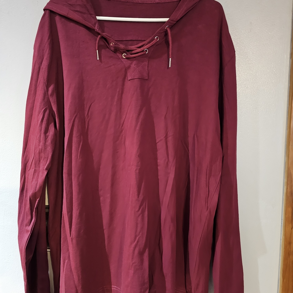 Men's Burgundy Hoodie